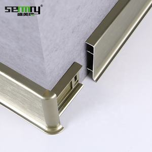 Moq1000pz strisce per <span class=keywords><strong>bordi</strong></span> con finiture moderne battiscopa profilo in alluminio bordo battiscopa champagne spazzolato battiscopa battiscopa - Product Image 1