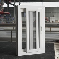 Ventana Corredera de PVC y Vidrio Moderna Personalizada, Una Ventana de 60"x32" para Hogar, Baño, Cocina, con Apertura Vertical