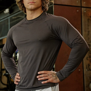 T-shirts à <span class=keywords><strong>manches</strong></span> <span class=keywords><strong>longues</strong></span> en polyester et élasthanne respirant, léger et personnalisé, à <span class=keywords><strong>prix</strong></span> avantageux - Product Image 5