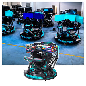 เครื่องเกมขับรถ 3 มิติ แบบไดนามิกในร่ม โครงสร้างโลหะ แข่งรถเสมือนจริง - Product Image 5