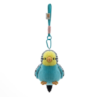 Porte-clés en peluche en forme d'oiseau, pendentif perroquet, jouets en peluche, accessoires de sac rembourrés en coton PP