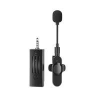 Nouveauté Microphone sans fil portable 3,5 mm K35D Mini pour diffusion en direct, micro-cravate externe pour enregistrement