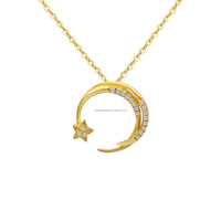 Colliers de joaillerie fine en or jaune massif 18 carats AU750 avec diamants naturels, design spécial, collier populaire en pierres précieuses pour femmes