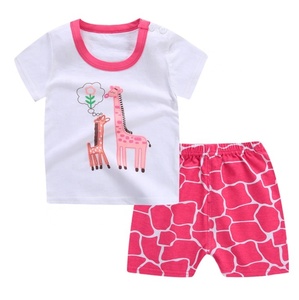 Vêtements pour bébés, vêtements pour enfants, vente en gros aux États-Unis, ensembles décontractés en polyester/coton en 2 pièces pour 1 à 5 ans - Product Image 2