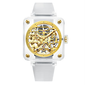 Montre Homme Automatique Mécanique Squelette Saphir OEM Personnalisée Étanche avec Aiguille en Silicone de Hangzhou pour Cadeau du Nouvel An - Product Image 3