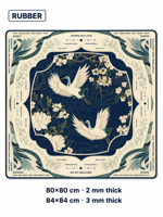 Tapis de table de mahjong personnalisé avec design sur mesure pour soirée de jeu en famille, protège la table, réduit le bruit, coffret cadeau pour fête à domicile