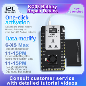 Herramienta de ciclo de funcionamiento de doble canal para activación de batería i2C KC03, probador de reparación emergente de duración de la batería para teléfono iPhone Android - Product Image 3