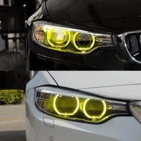 Plaques LED DRL Angel Eye jaunes pour Série 4 F32/F33/F36 Pré-LCI 2014-2017 Remplacement direct 100% testé 63117263051