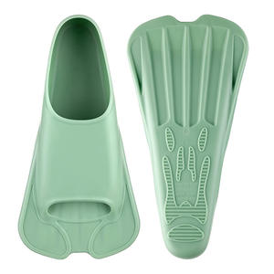 Aletas de natación de pie completo de TPR, equipo de entrenamiento de buceo para adultos, naranja, azul, negro, verde, gris frío, tallas XXS-XL - Product Image 2