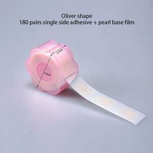Grosir 600 Lembar/Roll Plester Kelopak Mata Ganda Perekat Instan Pengangkat Kelopak Mata Warna Kulit Plastik Tahan Lama Ukuran S - Product Image 2