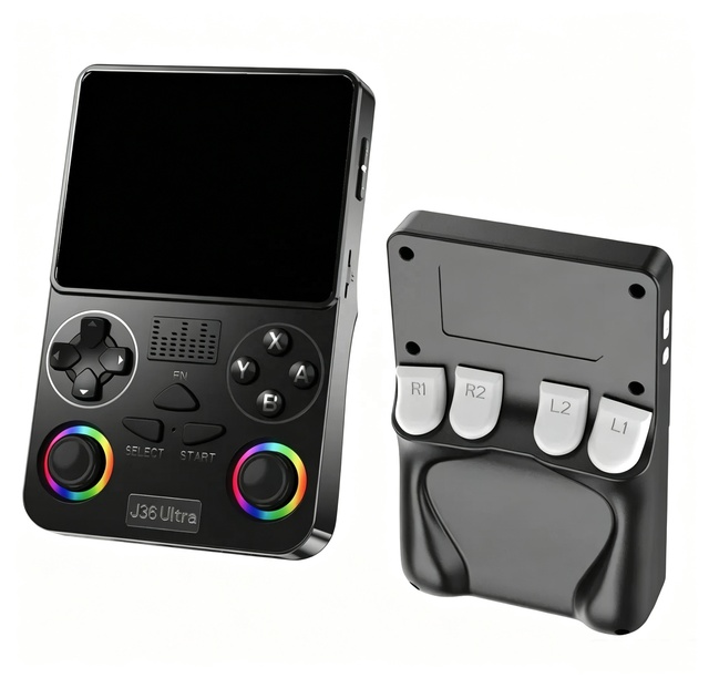S J36 Ultra Handheld Game Console 3.5 Inch Linux 8-Core A7 3000mAh 10000+ Games WiFi 64GB 640X480 Dual Player Online Battle