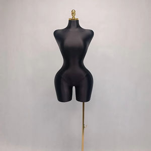 Maniquí femenino con curvas para tienda de sastre, tela moldeada de espuma, Hipbust ancho, ajustable, seguro, estantes de exhibición perforables - Product Image 2