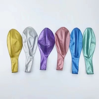 10 pièces, 25 à 50 par paquet, ballons géants Me Balloon de 18 pouces, couleur métallique chromée, ballons en latex pour décoration d'arche de mariage ou d'anniversaire