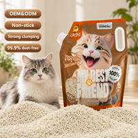 OK PET Pasir Kucing Tofu Harga Terjangkau Cepat Menggumpal Mudah Dibersihkan Kemasan Sesuai Pesanan Pasir Tofu Terbuat Dari Kedelai Alami