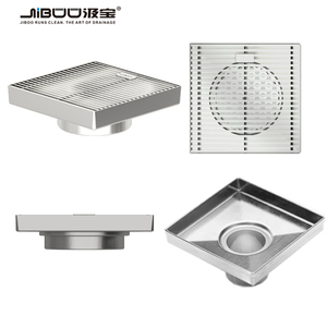 Grille de drain de <span class=keywords><strong>douche</strong></span> moderne de luxe <span class=keywords><strong>pour</strong></span> salle de bain 150x150mm en acier inoxydable SUS304/316L, antidérapante et anti-colmatage, <span class=keywords><strong>pour</strong></span> hôtels et sous-sols - Product Image 2