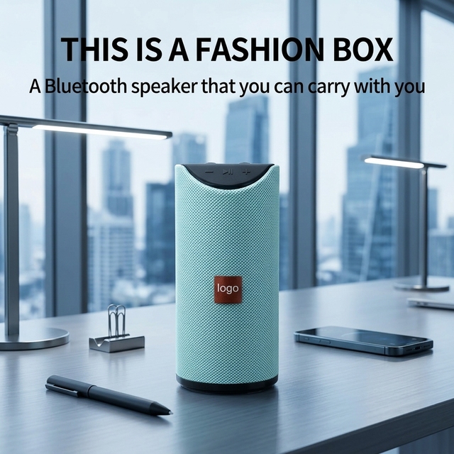 Gift Music Box B-T Speaker with Heavy Bass and Fabric Stereo B-T 5.0 Powerful Handheld
