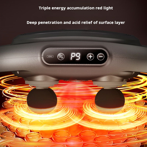 Pistolet Fascia Phenitech avec six têtes de massage Pistolet de massage musculaire des tissus profonds professionnel avec dossier et télécommande - Product Image 4