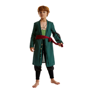 One Piece Zoro Cosplay Costume Classic <strong>Children's</strong> Unisex Anime TV Costume Roleplay Set with Pants C-Costume - Product Image 4
