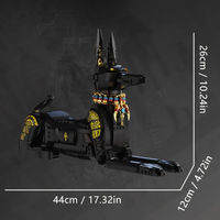 DK 7066 Modelo de exhibición de perro faraón egipcio, creativo y técnico, MOC, juguetes de construcción DIY, regalo para niños, sets de bloques de construcción