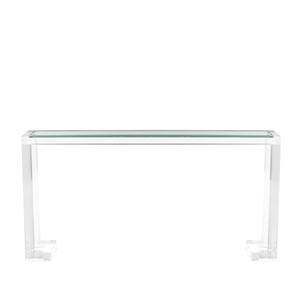 Tavolo Console per Soggiorno con Ripiano in <span class=keywords><strong>Plexiglass</strong></span>, Mobile in Acrilico, Design Elegante, Tavolo Console in Vetro - Product Image 5