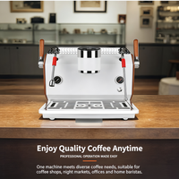 Machine à café expresso en promotion avec double manomètre semi-automatique pour café