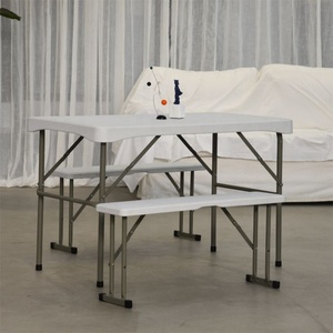 Ngoài trời dã ngoại sân bên ăn uống gấp nhựa bia thiết lập bảng và băng ghế dự bị cho tổ chức sự kiện - Product Image 4