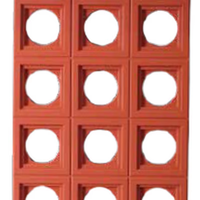 Composant de cloison double face en brique creuse PU, panneau mural imitation, décoration artistique imperméable pour escalier extérieur de villa moderne