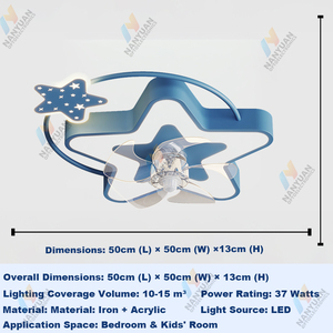 <span class=keywords><strong>Ventilateur</strong></span> de plafond LED intelligent avec lumière, télécommande et commande vocale, <span class=keywords><strong>ventilateur</strong></span> moderne pour chambre à coucher, 6 vitesses, intensité réglable, construction en aluminium - Product Image 5