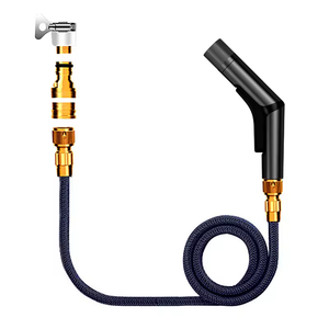 ปืนฉีดน้ำแรงดันสูงแบบมือถือ พร้อมหัวฉีด 5 แบบ  วัสดุสแตนเลสและพลาสติก รับประกัน 1 ปี - Product Image 1