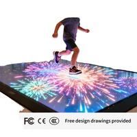 Hochwertige 4K-Auflösung IP66 Wasserdichte LED-Tanzflächen-Platte Interaktiver Fliesenbildschirm mit 5 Jahren Garantie für Veranstaltungen