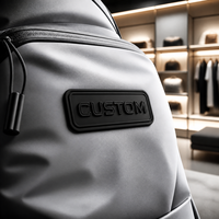 Étiquette en silicone personnalisée avec logo 3D, transfert thermique, patch en caoutchouc en relief, autocollant pour vêtements, haute densité, lavable