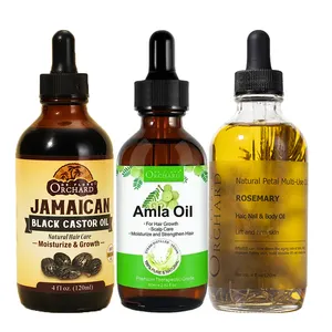 Hot Selling Hair Care Nourishes Scalp Dry Scalp Treatment Hair Growth Amla/Jamaica Black Castor/Rosemary Hair Oil