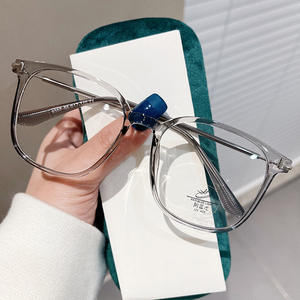 Gafas con montura cuadrada T4-9307 TR, anti luz azul, montura completa, lentes de acetato, unisex, para uso diario. - Product Image 1