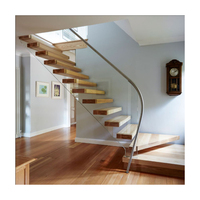 Prix le plus bas Chine Conception d'escalier intérieur de haute qualité Escaliers flottants Marbre Maison moderne Flottant Escalier droit