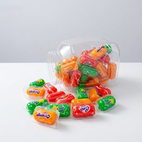 SuperLoves Chewing-gum Fruité Effet Tatouage au Sucre Durée de Conservation 12 Mois Cool Bite Boîte à Capuchon Rouge 10.75x60pcs Vente en Gros OEM