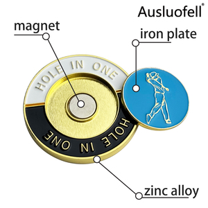 Chất Lượng Cao Lỗ Trong Một Kim Loại Golf Bóng Đánh Dấu Chip Tùy Chỉnh Từ Tính Kim Loại Golf Chip - Product Image 4