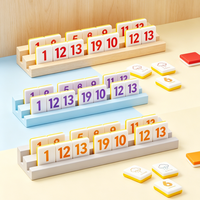 106 Gegraveerde Rummy Tegels Acryl Retro Mahjong Familiebijeenkomst Fruit Thema Lucite Gezellige Rummi Kub Spel Leverancier