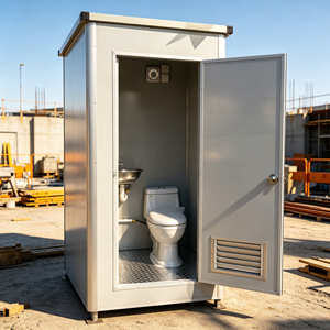 Toilettes portables <span class=keywords><strong>avec</strong></span> structure en aluminium, panneaux sandwich en acier coloré, toilettes mobiles extérieures <span class=keywords><strong>avec</strong></span> <span class=keywords><strong>WC</strong></span> à chasse d'eau pour plage et parc - Product Image 1