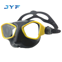 Masque de plongée sous-marine JYF Brand Fashion avec champ de vision haute définition et verres en verre trempé