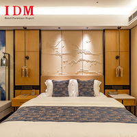 Ensemble de chambre d'hôtel en bois de pin massif éco-responsable IDM Hospitality - Villas de luxe, appartements - Design moderne personnalisable, solution tout-en-un