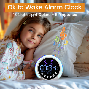 Hỗ trợ TF thẻ AUX âm thanh Hifi Bass Stereo hệ thống âm thanh không dây Soundbar rạp hát tại nhà màu xanh răng loa đồng hồ báo thức nhựa - Product Image 5