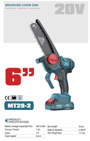 Mini-tronçonneuse sans fil de qualité industrielle et pour le bricolage, pompe à huile pour tronçonneuse sans fil pour la découpe de briques