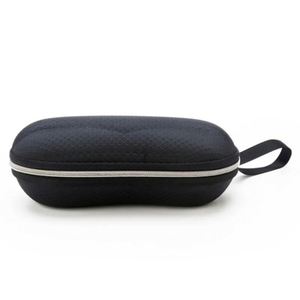 Étui de protection portable pour lunettes de soleil, homme et femme, avec fermeture éclair, rigide, noir, vente en gros - Product Image 2