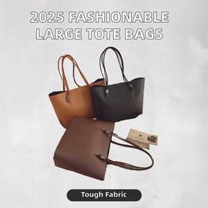 Sac à main élégant pour femmes Sac à main de fête en cuir PU de grande capacité avec fermeture ouverte Décoration brodée Couleur unie - Product Image 2