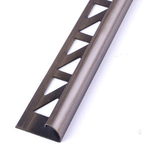 Perfil de Acero Inoxidable SUS 304 con Borde Redondo, Esquinas Decorativas de Metal Cepillado Duraderas para Protección de Paredes - Product Image 1