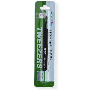 Vetus Tweezers TS-15ESD Antistatic Pointed Stainless Steel Non Magnetic <b>Precision</b> <b>Tool</b> - Product Image 3