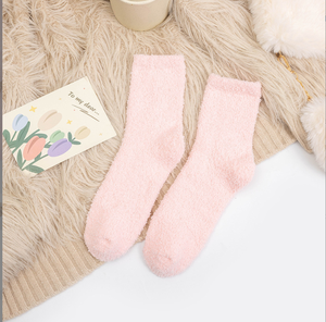 2024 Wholesale Adult Winter <strong>Warm</strong> <strong>Fuzzy</strong> <strong>Socks</strong> Cartoon Pattern Body Logo - Product Image 5