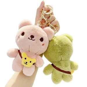 Llavero de peluche mini kawaii con luz, oso de peluche, diseño de anime, forma 3D en relieve, colgante portátil para bolso - Product Image 6