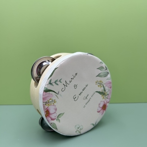 Mini Tamburello a Mano da 10 cm, Strumento a Percussione per Matrimoni, Feste in Chiesa e Bomboniere - Product Image 4
