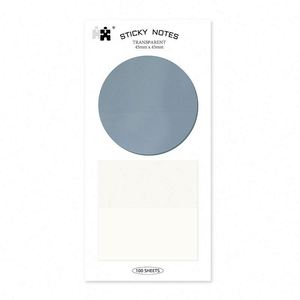 Transparent Sticky Notes Special Shape Morandi Stationery Memo <b>Pad</b> School Supplies Colorful - Product Image 3